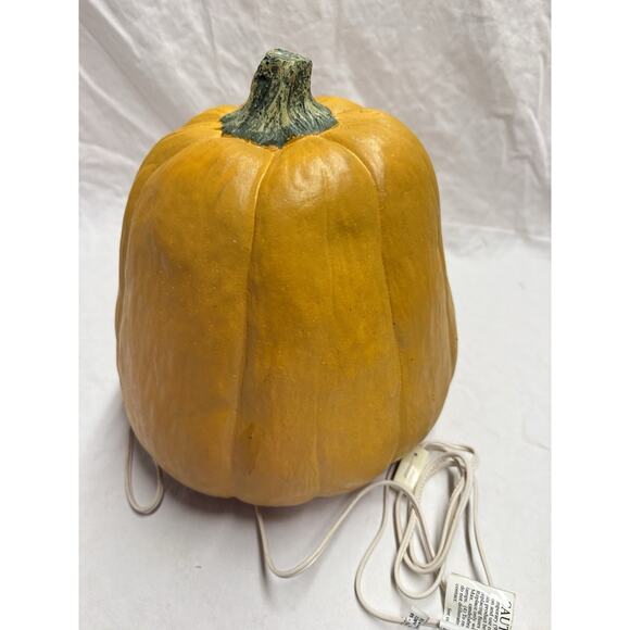 Vintage Halloween Caved Foam Pumpkin 1998 With Light/ The Lacys - Picture 4 of 16